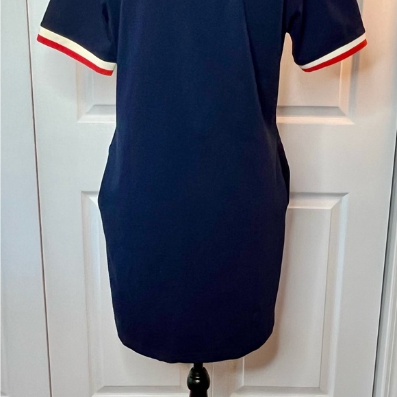Cynthia Rowley Navy Dress with Red and White Trim, Size M. - Picture 4 of 15